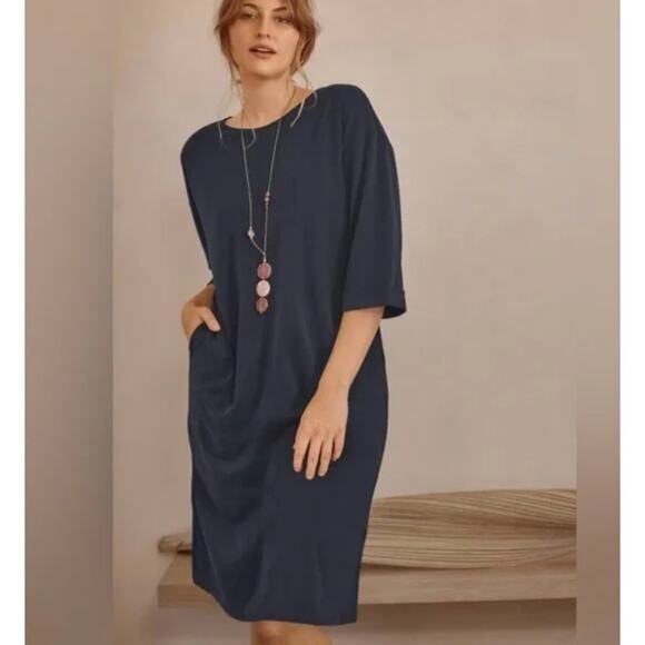 Pure J. Jill Sandwashed BlueGray Shift Dess Size XLP - Picture 1 of 14